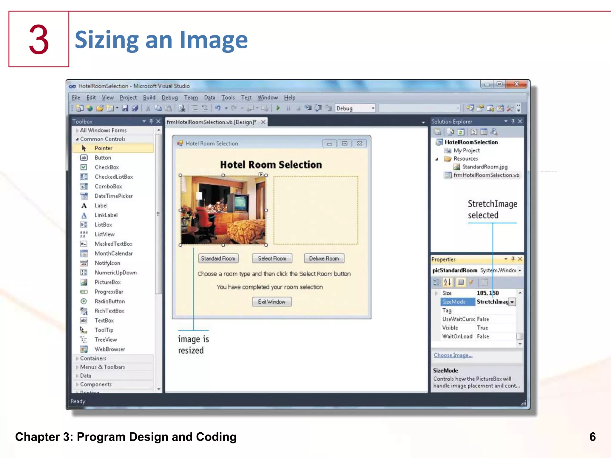 3      Sizing an Image




Chapter 3: Program Design and Coding   6
 