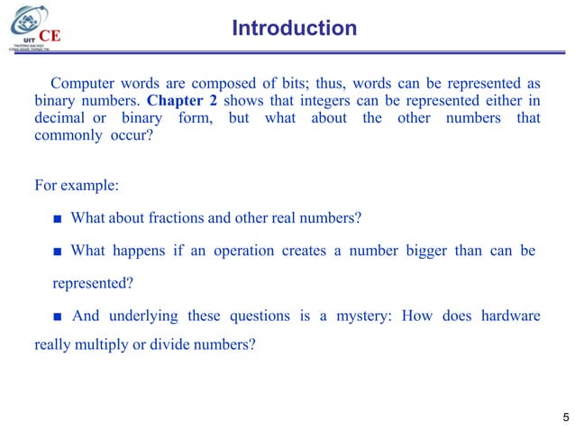 Chapter 03 arithmetic for computers | PPTX