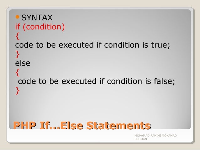 Chapter 03 conditional statements