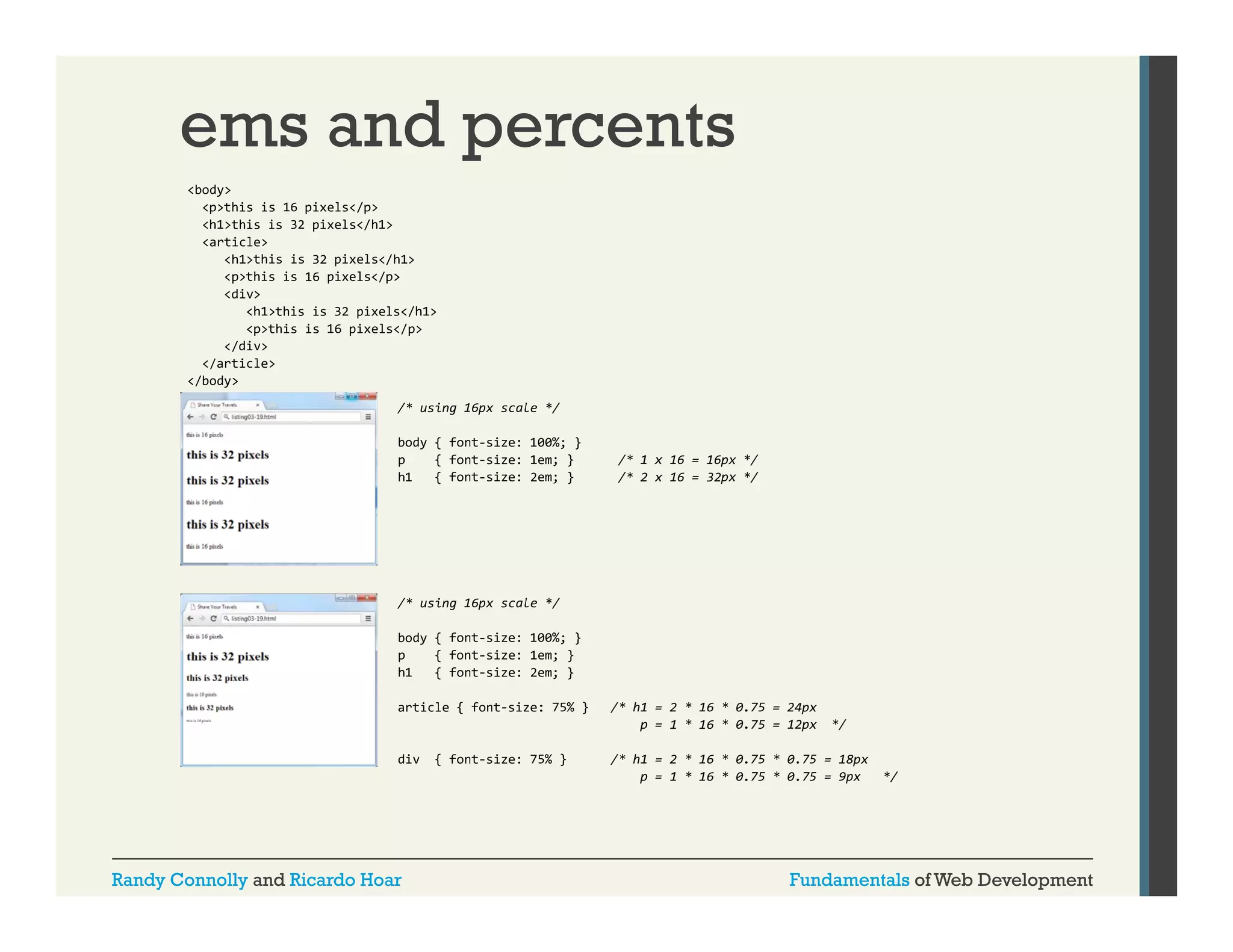ems and percents

Randy Connolly and Ricardo Hoar

Fundamentals of Web Development

 