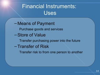 Chapter 3 Financial Instruments Financial Markets and Financial ...