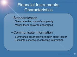 Chapter 3 Financial Instruments Financial Markets and Financial ...