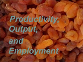 Productivity,
Output,
and
Employment
 