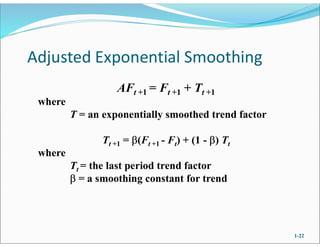 Chapter 03 Forecasting Operation Management KUET IEM 3-1 | PDF