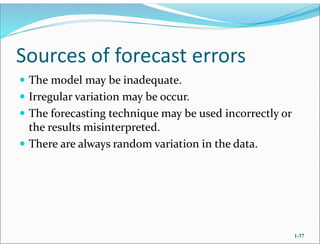 Chapter 03 Forecasting Operation Management KUET IEM 3-1 | PDF