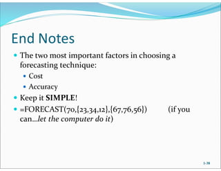 Chapter 03 Forecasting Operation Management KUET IEM 3-1 | PDF