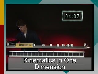 Kinematics in OneKinematics in One
DimensionDimension
 