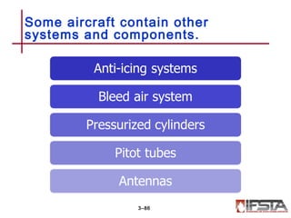 Some aircraft contain other
systems and components.
3–86
 