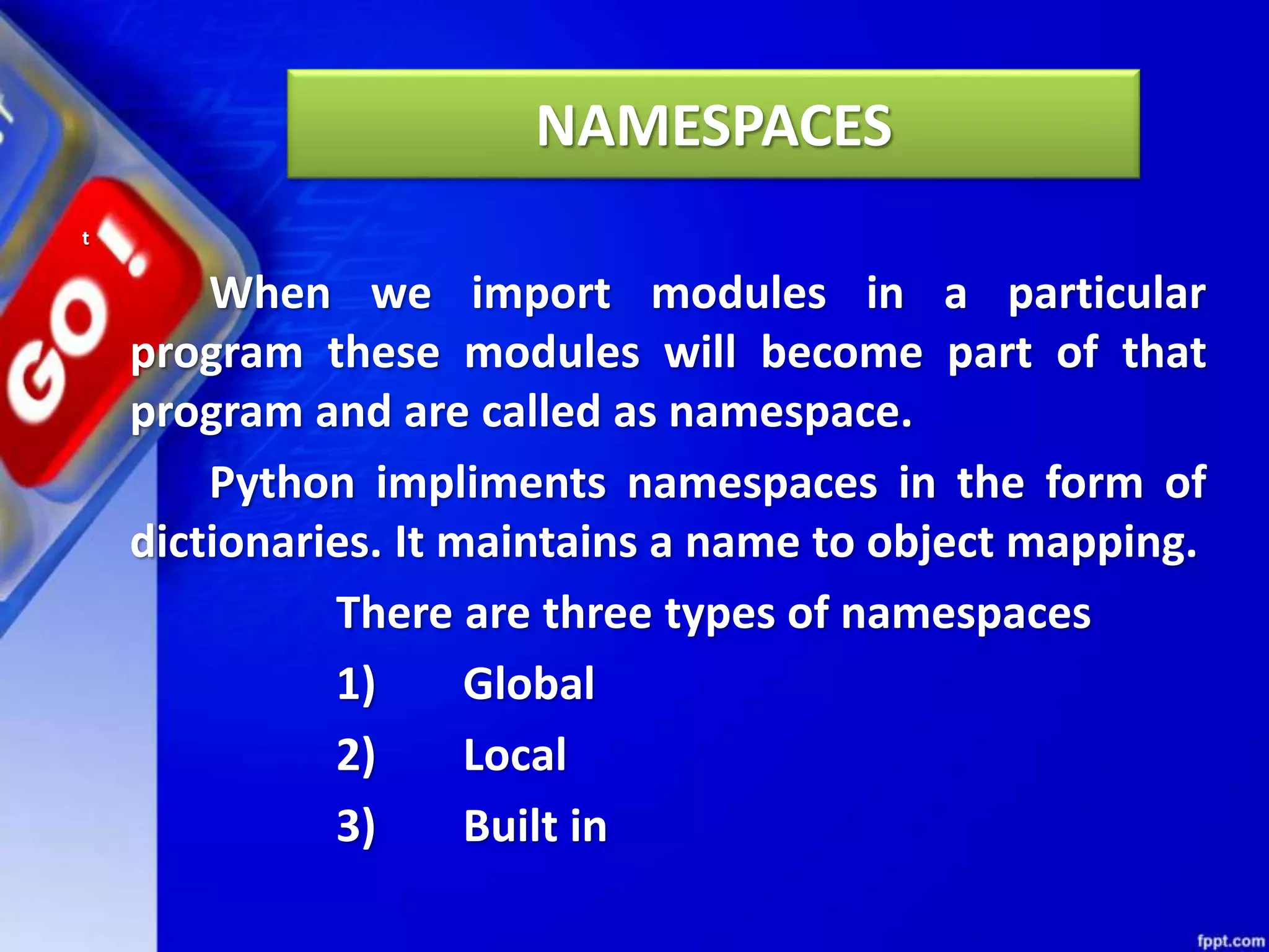 Chapter 03 python libraries | PPTX