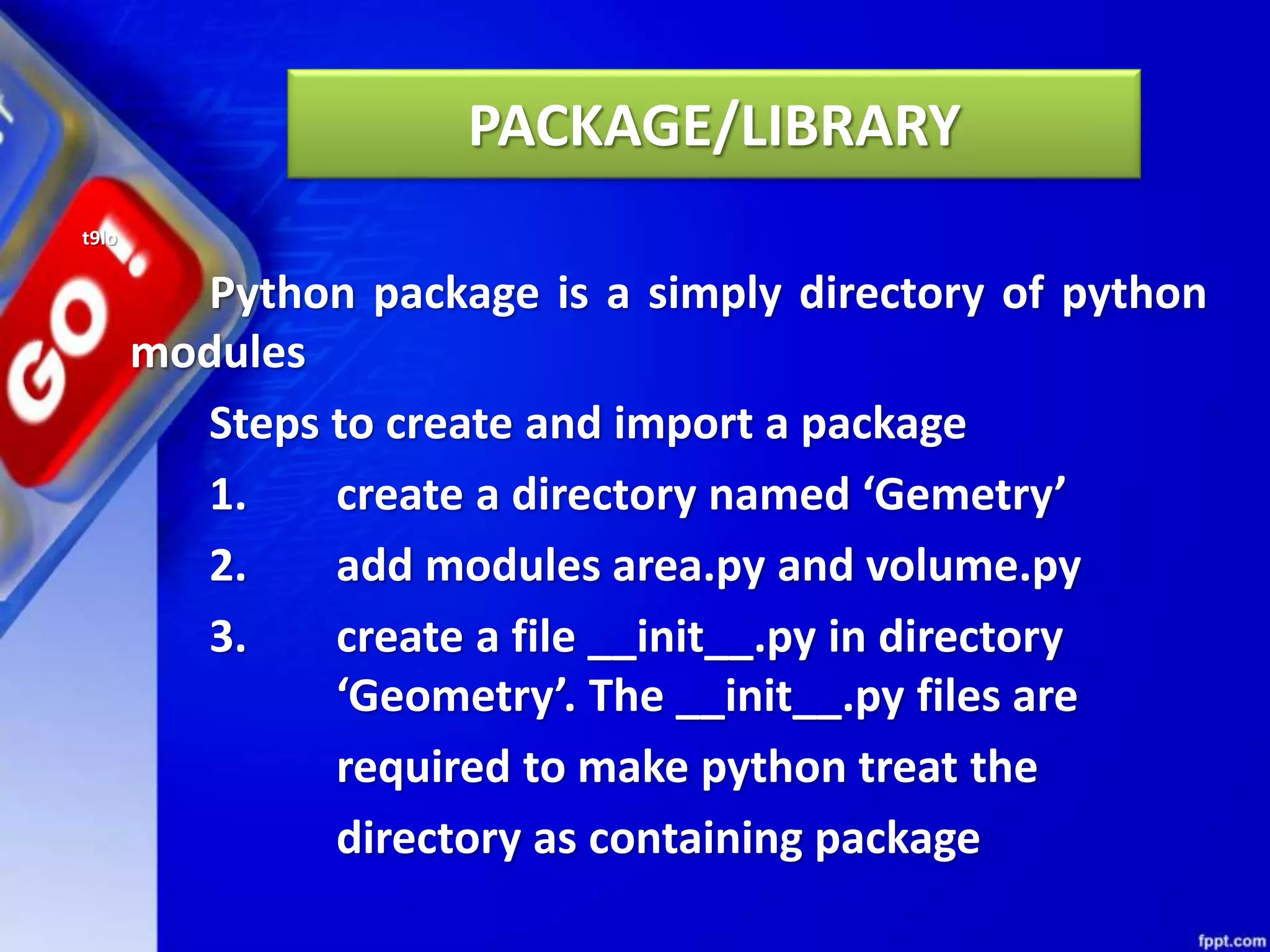 Chapter 03 python libraries | PPTX
