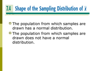 CHAPTER 03; SAMPLING DISTRIBUTION FOR STATISCAL ANALYSISppt | PPT