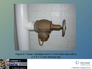 Figure 4-1 Class I standpipe and 2 ½ inch hose valve with a 2 ½ X 1 ½ inch reducing cap 