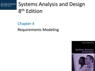 Systems Analysis and Design
8th Edition

Chapter 4
Requirements Modeling
 