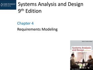 Systems Analysis and Design
9th Edition
Chapter 4
Requirements Modeling
 