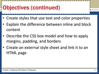 HTML & CSS: Chapter 04 | PPTX