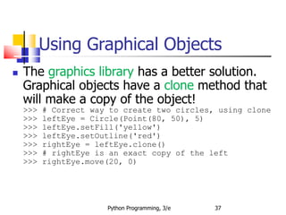 Graphical Object Example Objects and Graphics | PPTX