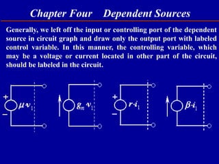 Chapter 04.ppt dependent sources for electrical | PPT