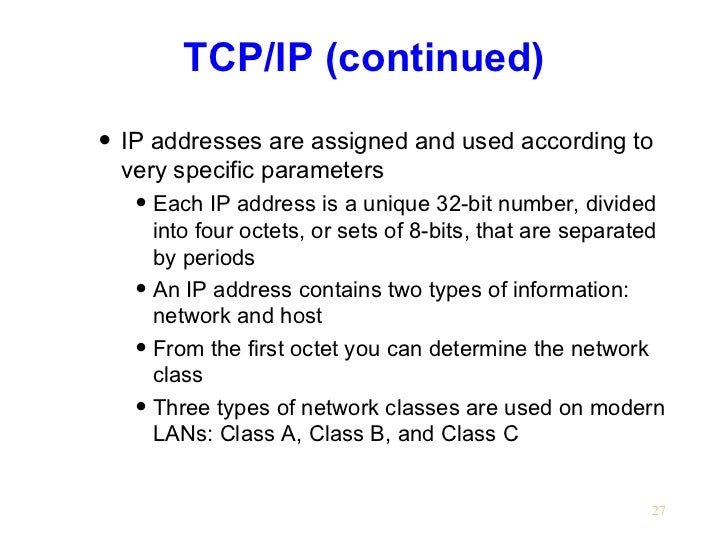 Chapter04 -- network protocols