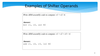 Chapter_04_ARM_Assembly ARM assembly language is the low-level ...