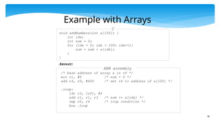 Assembly Sum Example Chapter_04_ARM_Assembly ARM assembly language is the low-level ...