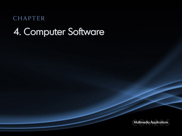 Chapter 4 Computer Software | PPT