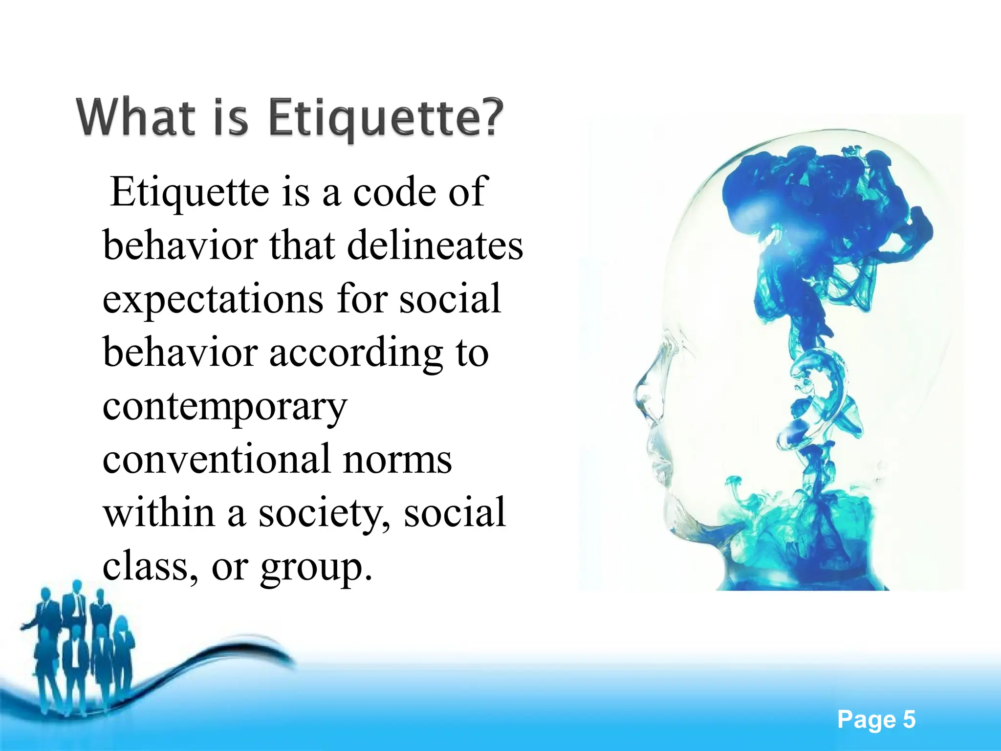 Etiquette visual data 7