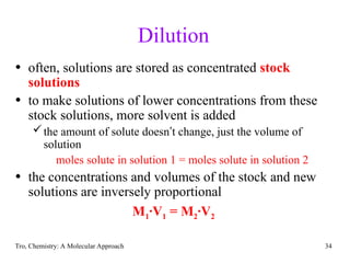 Tro Solution Tro Chemistry a Molecular Approach Chapter 4 Aqueous Reactions | PPT