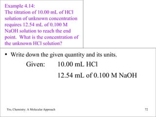 Tro Solution Tro Chemistry a Molecular Approach Chapter 4 Aqueous Reactions | PPT