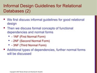 Navathe Normalization Solution Chapter04jskyeoyeiyroyeoys Normalization.ppt