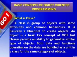 Chapter 04 object oriented programming | PPT
