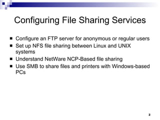 File Sharing Using Ftp Server Chapter 05 | PPT