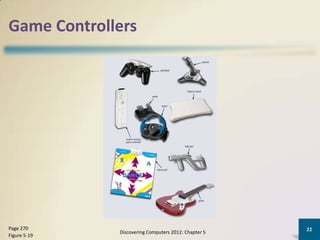 Game Controllers




Page 270                                              22
              Discovering Computers 2012: Chapter 5
Figure 5-19
 