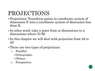 Computer Graphics - Projections | PPTX