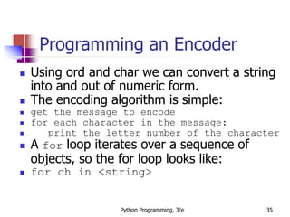 Sequences: Strings, Lists, and Files | PPTX