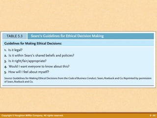 Copyright © Houghton Mifflin Company. All rights reserved. 5 - 44
 