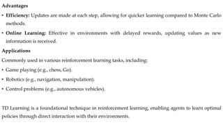 Td Learning Agent Comprehensive Guide to Reinforcement Learning in Machine Learning | PDF