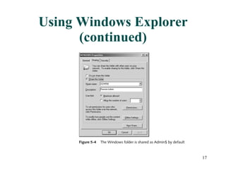 Using Windows Explorer (continued) 