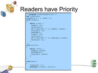 Writers have Priority