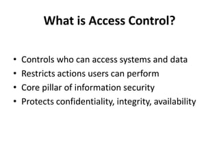 Chapter 05 Access Control.pdf for computer security and digital ...