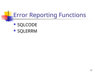 Chapter 05 (Built-in SQL Functions) functions | PPT