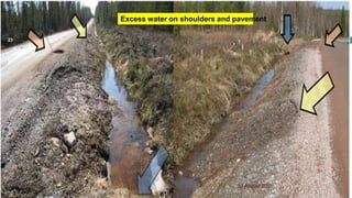 30 August 2021
23
Excess water on shoulders and pavement
 