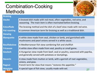 Combination Cooking Method Examples CA1- Ch 5- Notes | PPT