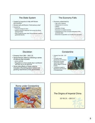 Family Structure in Rome Several generations living together Oldest living male,  paterfamilias , had absolute authority Roman women had more freedom of Greek women, but they were subordinate to the  paterfamilias. Women eventually became independent after the death of their fathers. 
