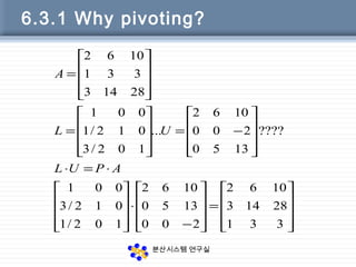 Factorization from Gaussian Elimination | PPT