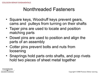 Chapter_06 Fasteners types and its applications | PPT