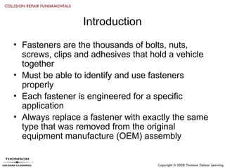 Chapter_06 Fasteners types and its applications | PPT
