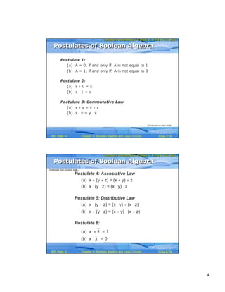Chapter 06 boolean algebra 2o-p | PDF
