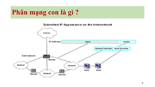 5
Phân mạng con là gì ?
 