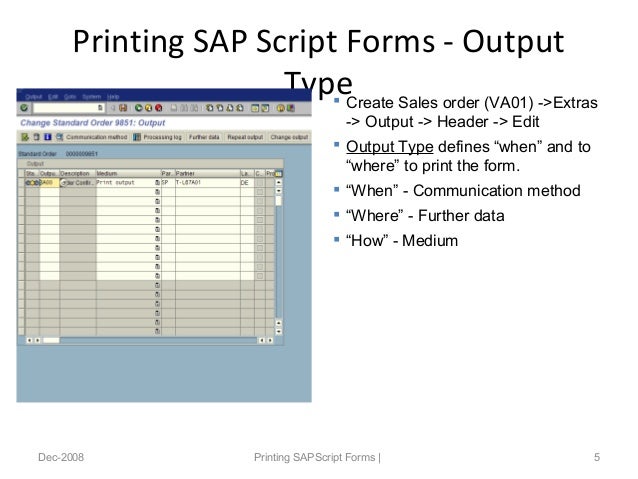 Chapter 06 printing sap script forms