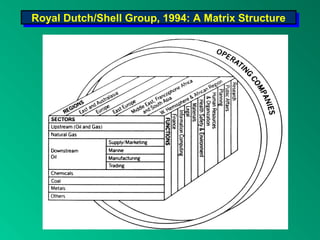 Royal Dutch/Shell Group, 1994: A Matrix StructureRoyal Dutch/Shell Group, 1994: A Matrix Structure
 